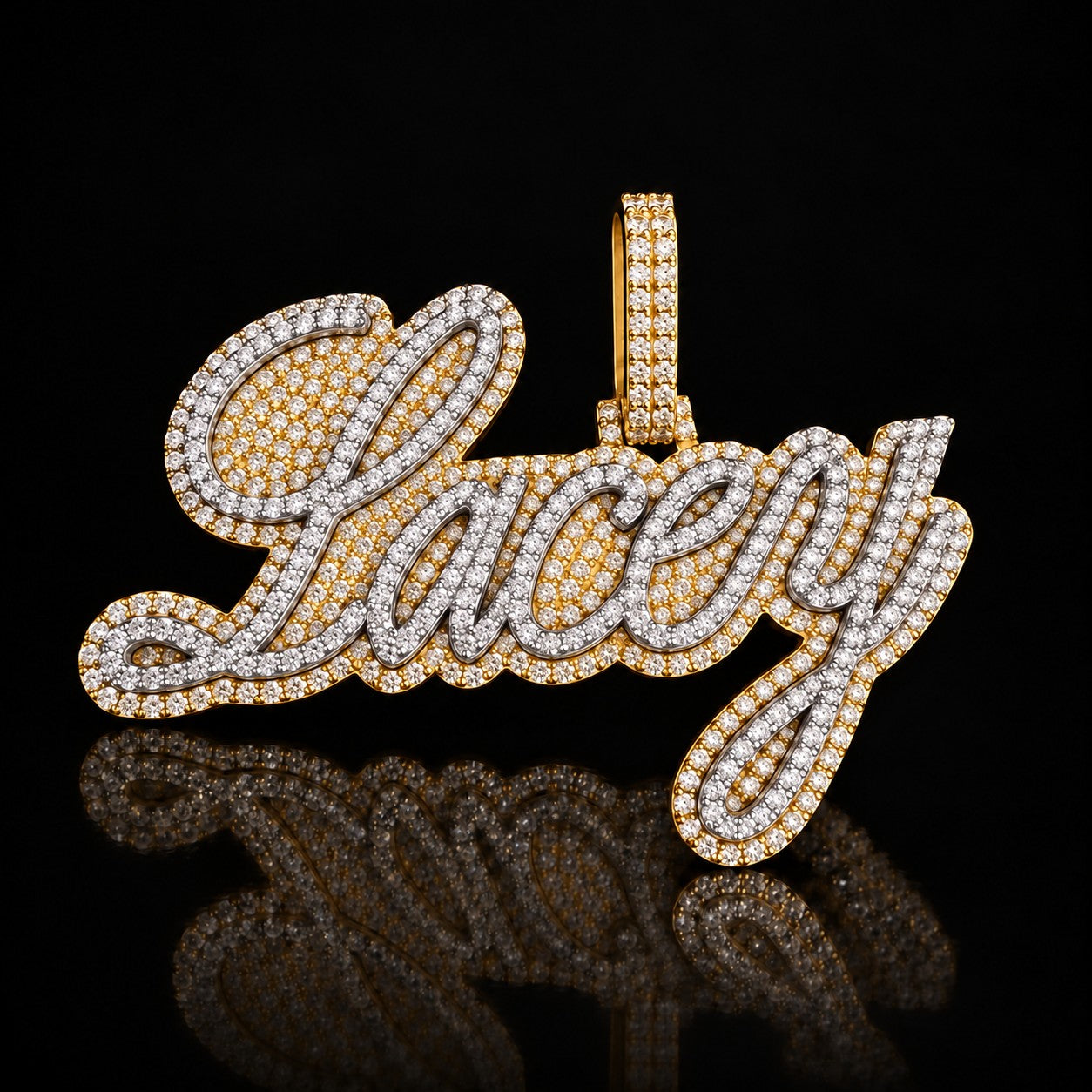 Lacey diamond nameplate